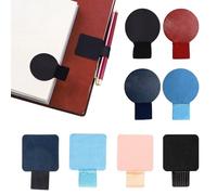 TRKETK 8 Pcs Pen Loop Pen Holder Self Adhesive Leather Pen Holder Self Adhesive Elastic Pencil Loop Notebook Self Adhesive Pen Ring for Notebooks Diaries Tablets Calendars Planner Journals