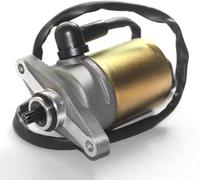 Trkimal 10 Teeth Starter Motor with Wire Cable for GY6 49cc 50cc Scooter 139QMB Moped ATV Go Karts TAOTAO SUNL ROKETA TANK BAJA