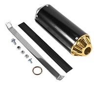 Trkimal 28mm Exhaust Muffler for CRF50 XR50 KLX SSR Thumpstar TTR YCF Lifan Apollo dbx18 50cc 70cc 90cc 110cc 125cc Chinese Pit Dirt Bike Parts (Yellow)