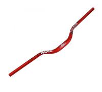 TRKIMAL φ31.8mm Road MTB Mountain Bike Bicycle Extra Long 720mm Handlebar 55mm Riser Bar for Downhill Cycling Racing Off-Road MTB, BMX (Red)