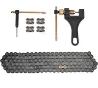 Trkimal Motorcycle 420 Standard Roller Chain 132 Link + Chain Breaker for 50cc 70cc 90cc 110cc 125cc Dirt Pit Bike ATV Quad Go Kart Scooter Mini Bike