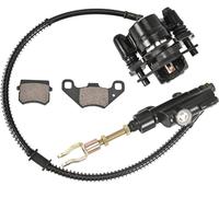 Trkimal Rear Disc Brake Master Cylinder Caliper With Replaced Disc Brake Pads for Chinese TaoTao 110cc Peace Motorsports Quad Coolster 3050HD ATV Kids Four Wheeler 50cc 70cc 90cc 110cc 125cc