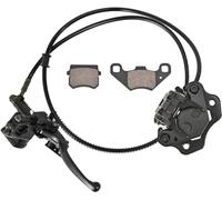 Trkimal Rear Hand Hydraulic Disc Brake Master Cylinder Caliper Assembly with Brake Pads for Chinese ATV Quad TaoTao Sunl Roketa NST Cool sport 50cc 70cc 90cc 110cc 125cc