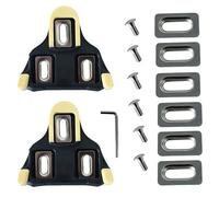 Trkimal Road Bike Cleats for Shimano SPD-SL Compatible with SH11 SH12 SH10 System Shoes, Anti-Slip, Durable High-Performance Pedal Cleats for Road Bicycle & Indoor Cycling (6° Yellow)