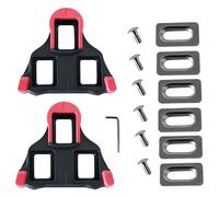Trkimal Road Bike Cleats for Shimano SPD-SL Compatible with SH11 SH12 SH10 System Shoes, Anti-Slip, Durable High-Performance Pedal Cleats for Road Bicycle & Indoor Cycling (0° Red)