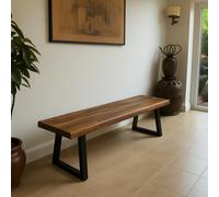 TRL Furniture Luxury Walnut Bench - 120cm