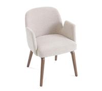TRL Furniture Moderna Cream Fabric Dining Chair