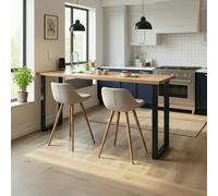 TRL Furniture Premium Solid Oak Breakfast Bar - 150x60cm