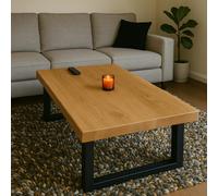 TRL Furniture Premium Solid Oak Coffee Table - 80 - 80