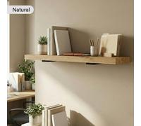 TRL Furniture Premium Solid Oak Shelves with Steel Brackets - 270cm