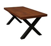 TRL Handmade Furniture Chunky & Sturdy Dining Table - Dark Oak in Brown | Size: 160 cm x 90 cm TRL Handmade Furniture Brown 160 cm x 90 cm