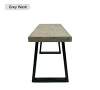 TRL Handmade Furniture Sleek & Slender Reclaimed Bench - Grey Wash