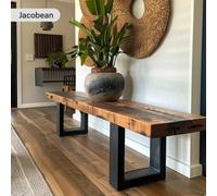 TRL Handmade Furniture Sleek & Slender Reclaimed Bench - Jacobean