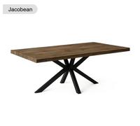 TRL Handmade Furniture Sleek & Slender Reclaimed Dining Table With Spider Leg - Jacobean