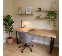 TRL Handmade Furniture Staved Oak Office Desk - Natural
