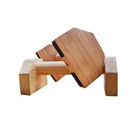 Trlakepreble Wooden Parallettes Gravity Fitness, Mini Handle Pump, Push Up Fitness, Gymnastics, Aerobics, Bodybuilding - Non-slip and durable - Space Saving and Easy to Carry
