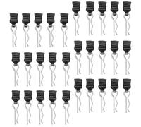 TRLREQ 30 Pieces RC Body Clips Deerc Replacement Parts with Tear Tabs RC Car Clips RC Body Shell Pin Bent Springy R Pins 1/10 1/12 1/16 Body Clips Deerc Replacement Parts Black
