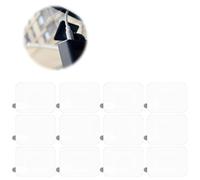 TRLREQ Dash Cam Adhesive Pads and Films, 12 Pieces Double-Sided Dashcam Adhesive Pads 5 x 3 cm and 12 Pieces Windscreen Transparent Antistatic Films 8 x 8 cm