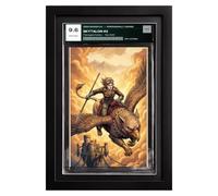 trlry Comic Book Frame for CGC Graded Slabs, Solid Pine, Black Mat