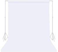 TRLYC White Photography Backdrop - 8.5 x 10 FT White Backdrop Background for Photography Photo Booth Backdrop for Parties Curtain Photographic Studio Photo Backgrounds