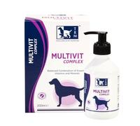 TRM PET Multivit Complex (200ml). Balanced complementary feed containing essential vitamins and minerals needed for general good health, energy and vitality and is suitable for all breeds and ages.