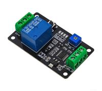 TRM01 Delay Timer Relay 5V DC, 0.1-120s Adjustable Self-Locking Module with Anti-Reverse Protection & Memory Function for Home Electrical Projects