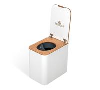 TROBOLO SilvaBlœm Composting Toilet, Wooden Urine-Diverting Dry Toilet