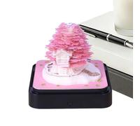 Trochate 3D Sticky Notes Artistic Tree and House Design Desk Ornament