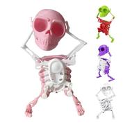 Trochate 4 Pack-Dancing and Swinging 3D Skull Toy,Halloween Skeleton Wind up Machine Robot,Funny Clockwork Figure,Desk Decoration Gift for Kids and Adults