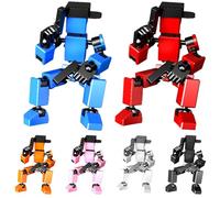Trochate 6 Pack Stop Motion Figures,Changeable 3D Printed Action Figure,Movable 3D Robot Action Toys,For Painting Collections