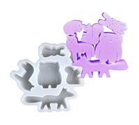Trochate Animal Silicone Molds,Home Decoration Casting Moulds - Silicone Home Decor Concrete Mould for Creative Students Craft Enthusiasts Kids Teens Art Teachers Artists Workshops Plaster