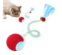 Trochate Automatic Cat Toy - Automatic Smart Kitten Toys with Elastic Mesh Tail | Electric Pet Games for Exercise Play Kitten Game Pet Games Scratching Post Floor Play Indoor