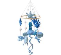 Trochate Baby Crib Mobile | Nursery Decoration Mobile - Marine Theme Soothing Bed Bell Hangable for Ceiling Decorators Boys Girls Photo Props New Parents Nursery Room Stroller Playpen
