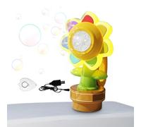 Trochate Bubble Machine - Bubble Blower Sunflower Shape Machine | Remote Control Dashboard Dancing Decoration for Men Teens Home Dorm Classroom Road Trip