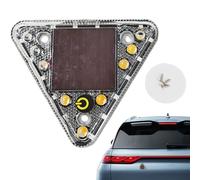 Trochate Car Rear Light - Triangle Solar Car Taillight for Rear | Easy Installation Safety Automotive Lights for Trailer RV Sedan Pickup