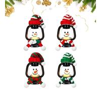Trochate Christmas Lantern,2025 Snowman Home Decor,Tiny Snowman Lamp Christmas Party Decorations | for Entryway Office Shops Kitchen Living Room Bedroom Cabinets Birthday Party Shelf Desk