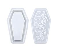 Trochate Coffin Casting Mold | Creepy Lamp Shade Mold for Clay | Casting Handcraft Halloween Lampshade for Decorating Living Room Dining Table Entrance Bathroom Bedroom Bookshelf