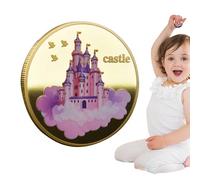 Trochate Commemorative Coin - Lost Teeth Reward - Treasure Memory Keepsake Collectible Tooth Fairy Souvenir for Boys Girls Children Collection