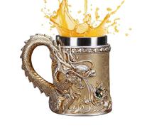 Trochate Dragon Mug | Ergonomic Handle Retro Drinkware | Novelty Dragon Coffee Mug Drinking Cups - for Hot Cold Tea Milk Juice Beverage Men Women Home Office School Birthday