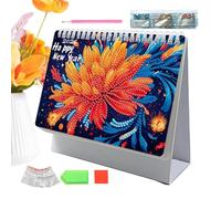 Trochate Gem Art Painting 2026 Desk Calendar Ornament,Monthly Planner From Jan 2026 to Dec - Personal Time Management Desktop Ornament Craft for Organizing To-Do List Goals Planning