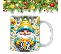 Trochate Gnome Coffee Cup - Ceramic Colorful Gnomes with Boxes 3D Gnome Cup - Large Capacity Garden Mug for Women Lover Cool Birthday Christmas