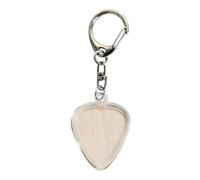 Trochate Guitar Pick Case Keychain,Clear Guitar Pick Holder Keyring - Portable Plectrums Storage Organizer Keyring for Daily Performances Classrooms Home Travel Street