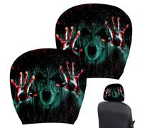 Trochate Head Rest Cover for Car Scary Spooky Soft Halloween Decor