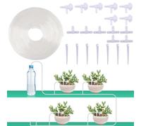 Trochate Irrigation Drippers,Auto Landscape Drippers - Outdoor Drip Emitters with 23 Ft Tube for Potted Plant Lawn Garden Outdoor Greenhouse Tree Yard Raised Bed