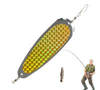 Trochate Metal Spoon Lure - Realistic Fishing Spoon Bait for Catfishing,Fishing Lures Bait Shock Resistance, Durable Spoons with Glitter Coating for Sea Lake Rivers