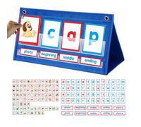 Trochate Phonics Games,PVC Educational Learning Tool - Educational Manipulative Spelling Toy,For Toddler Kid Boys Children Teen Student