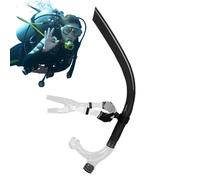 Trochate Swimming Snorkel - Small Swimming Snorkel for Adults - Training Headstrap Support Diving Equipment Swim Supplies Snorkeling Gear for Swimmers Pool Open Water Outdoor Diving