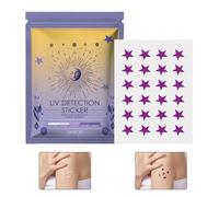 Trochate UV Stickers for Sunscreen | Sunscreen Stickers Reapply Reminder | Portable Sun Screen Reapply Reminder, Sweat-Resistant SPF Sensing Patches for Facial Body