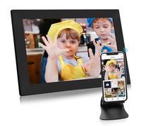 TROCOTN 10.1 Inches WiFi Digital Picture Frame with 1280x800 IPS LED Touch Screen, Auto-Rotate, 32GB Memory, Share Photos/Videos Instantly via Uhale App or Uhale Web from Anywhere. (White) (Black)