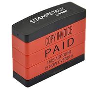 Trodat 3-in-1 Business Stamp Stack with texts COPY INVOICE - PAID - THIS ACCOUNT IS NOW OVERDUE